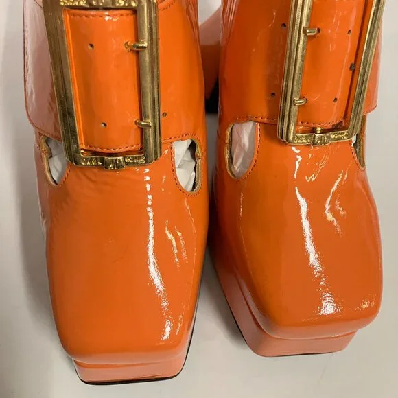 *BRAND NEW!* Fluevog 2020 Mega Munster ORIGINAL, Orange, Size 9 (best for 8.5)! - Picture 4 of 11
